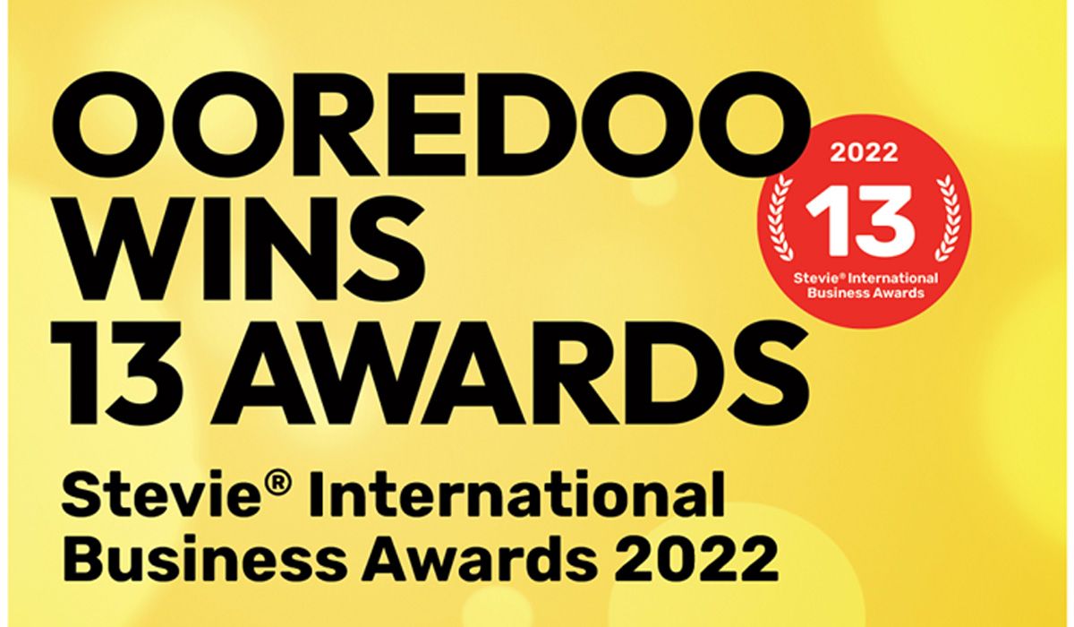 Ooredoo Group Wins 13 Awards at Stevie International Business Awards 2022